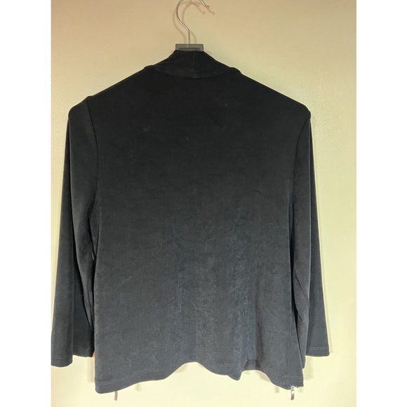 Chico's Travelers Black Open Front Cardigan Jacket, Chico's Sz 0, Small (4) - Picture 3 of 7